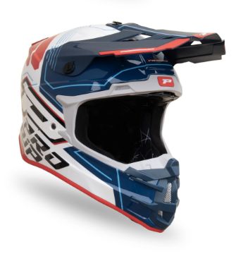 Zobrazit detail produktu - Helmet ADVENTURE 3080 white/blue/red Obrázek Helmet ADVENTURE 3080 white/blue/red