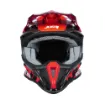 Obrázek JUST1 přilba J18F hexa white/fluo red black
