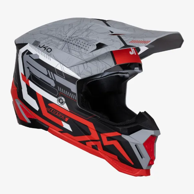 Obrázek JUST1 přilba J40 mission red/grey