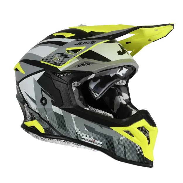 Obrázek JUST1 přilba J39 revo grey/fluo yellow/black