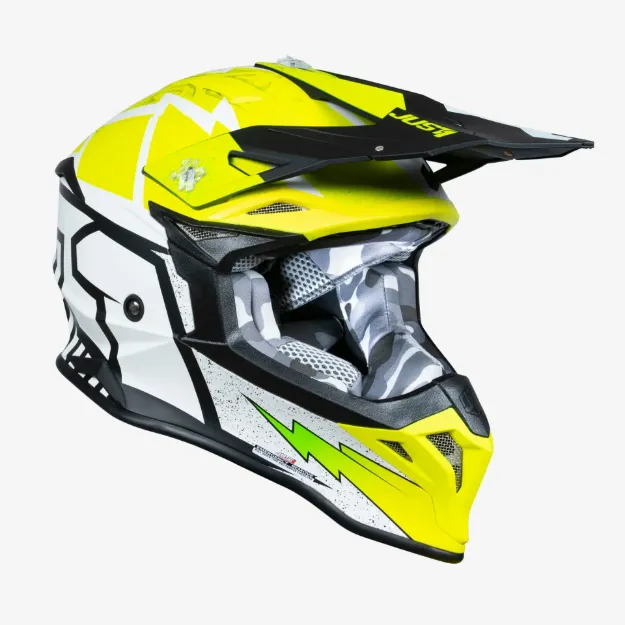 Obrázek JUST1 přilba J39 poseidon fluo yellow/black/white